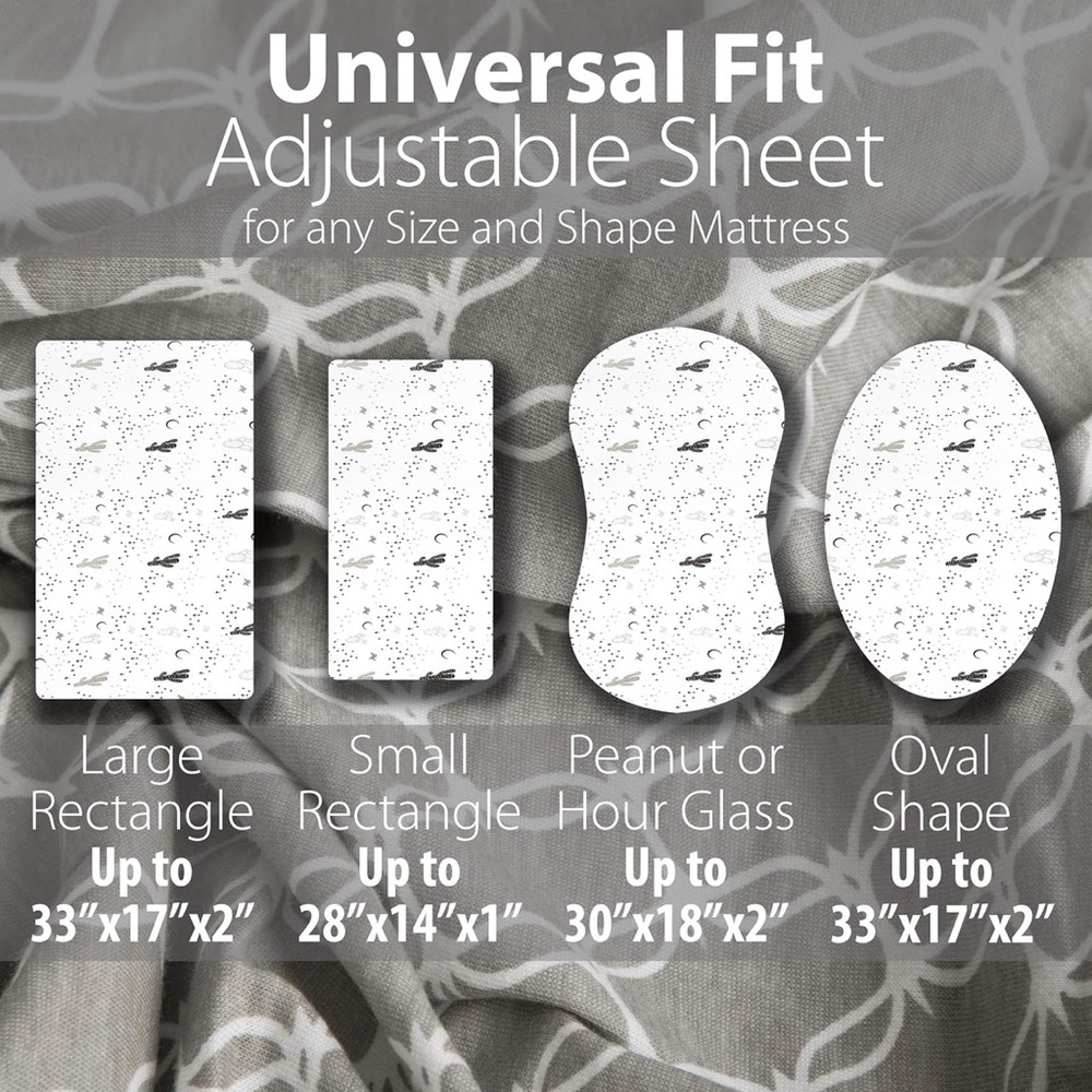 Baby Bassinet crib sheets. Lot of 6. Cotton. Joey+Joan, Baby Dew and Pupiki.
